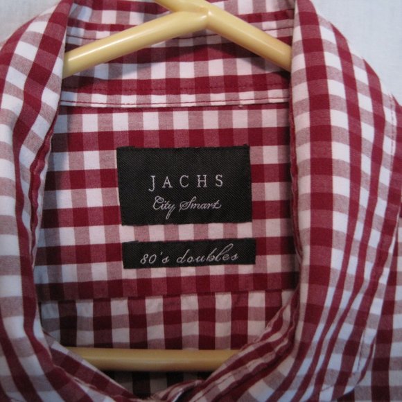 Jachs City Smart 80" Doubles Red Double Check Long - Picture 3 of 4